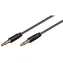 Kabel audio MicroConnect Slim 4-pinowy Jack 3,5 mm - Jack 3,5 mm 2 m czarny