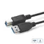 Kabel MicroConnect USB3.0 A (M) - USB3.0 B (M) 0,5 m czarny / 5000 Mbit/s