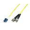 Cable światłowodowy MicroConnect LC/ST jednomodowy dupleks OS2 1m żółty