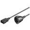 Przewód przedłużający MicroConnect C14 - Schuko (F) 2m czarny