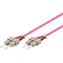 Cable światłowodowy MicroConnect SC/SC wielomodowy dupleks OM4 2m fioletowy