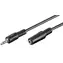 Przewód przedłużający MicroConnect 3-pinowy Jack 3,5 mm (M) - Jack 3,5 mm (F) 15 m czarny
