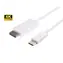 Kabel MicroConnect USB-C (M) - DisplayPort (M) 2m biały