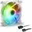 Sharkoon SHARK DISC PWM przezroczysty / wentylator / 120mm / RGB / 24,8 dBA