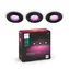 Philips Hue WACA XAMENTO lampa sufitowa LED 3xGU10 5.7W czarny / 350lm / 2000-6500K / RGB / IP44