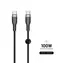 FIXED Długi kabel w oplocie do ładowania i transmisji danych ze złączami USB-C/USB-C i obsługą PD 2m czarny / USB 2.0 / 100W