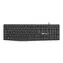 Natec Nautilus czarna / klawiatura przewodowa / US / USB / 1,8 m