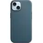 Etui na Apple wykonane z tkaniny FineWoven z zabezpieczeniem MagSafe do iPhone'a 15 w kolorze Pacific Blue