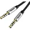 Baseus CAM30-BS1 Kabel Jack 3,5 mm (M) - Jack 3,5 mm (M) 1 m czarno-srebrny