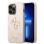 Tylna obudowa Guess PU 4G z metalowym Logo do Apple iPhone 15 Pro Max, różowa