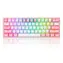 Redragon K616 RGB Fizz Pro czerwono-szara / Klawiatura gamingowa / mechaniczna / czerwone przełączniki / USB / RF 2.4 GHz / Bluetooth / US / wyprzedaż
