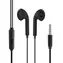Obal:Me Słuchawki przewodowe 3,5 mm Jack czarny / z mikrofonem / 1,2 m