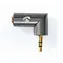 Nedis Stereo adapter audio 3,5 mm jack (M) - 3,5 mm jack (F) szary