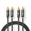 Kabel audio stereo Nedis 2x RCA (M) - 2x RCA (M) 1,00 m szary