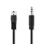 Kabel audio Nedis DIN DIN 5-pin (M) - gniazdo 3,5 mm (M) 2,00 m czarny