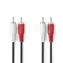 Kabel audio stereo Nedis 2x RCA (M) - 2x RCA (M) 1,00 m czarny