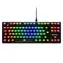 Klawiatura bezprzewodowa Sharkoon Crystal Shark czarna / gamingowa / mechaniczna / 2,4 GHz / USB-C / 1,8 m / DE Layout