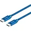 Kabel YENKEE YCU C101 BE USB-C 2.0 (M) - USB-C 2.0 (M) 1m niebieski / 480 mb/s / do 60 W