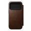 Etui folio Nomad Modern Leather do Apple iPhone 17 Pro, brązowe