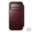 Nomad Modern Leather Folio Case do Apple iPhone 17 Pro w kolorze bordowym (Horween)