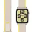Pasek tekstylny Obal:Me do zegarka Apple Watch 42-49 mm ML beżowy/żółty