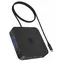 Icy Box IB-DK4090-C czarny / stacja dokująca / 3x HDMI / 4X USB-A 3.2 Gen1 / 1x RJ-45 / 2x USB-C 3.2 Gen2