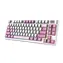 MSI FORGE GK600 TKL fioletowy / Bezprzewodowa klawiatura gamingowa / mechaniczna / RGB / USB-C / BT / układ DE
