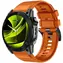 Pasek silikonowy do zegarka Mobile Origin Easy Strap do Garmin QuickFit 26 mm, pomarańczowy