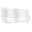 Connect IT FOR HEALTH CKB-2815-CS biały / Klawiatura ergonomiczna / bezprzewodowa 2,4 GHz / Układ CZ + SK