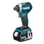 Makita DTD154RTJ / Akumulatorowy klucz udarowy / 18V / 2x5.0Ah / 3600 obr./min / 3800 uderzeń-min / 175Nm