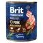 Brit Premium by Nature Wieprzowina z tchawicą 800 g / Puszka dla psów / Pasztet mięsny z tchawicą dla psów