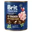 Brit Premium by Nature Kurczak z sercami 800 g / Puszka dla psów / Pasztet mięsny z sercami kurczaka