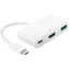 Adapter MicroConnect USB-C do USB3.0+HDMI+USB 3.1-C biały