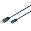 Kabel ClickTronic HQ OFC USB2.0, AB mini, 5-pin, złocony, 1m