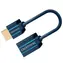 ClickTronic HQ OFC Przedłużacz HDMI High Speed z Ethernetem, pozłacana końcówka, 3D, 10cm