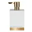 Dozownik do mydła Spirella ROMA biała porcelana / podstawa złota / 300 ml