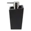 Dozownik do mydła Spirella YOSHI matowy czarny / żywica poliestrowa / stal nierdzewna / 350 ml