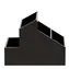Organizer na kosmetyki Spirella SKYLINE czarny / plastikowy