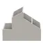 Organizer na kosmetyki Spirella SKYLINE szary / plastikowy