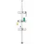 Simplehuman Drążek narożny z regulowanymi półkami prysznicowymi / stal / aluminium / 152-243cm