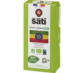 Les Cafés Sati Ethiopia Bio Nespresso 10 szt.