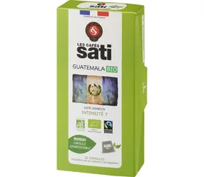 Les Cafés Sati Guatemala Bio Nespresso 10 szt.