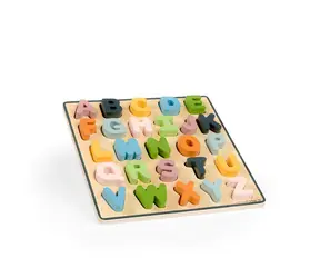 Bigjigs Toys Drewniane puzzle z wielkimi literami - ABC