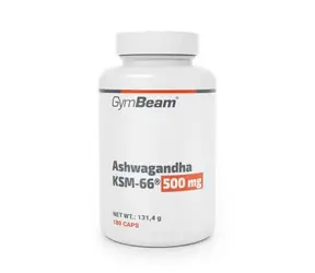 Ashwagandha KSM-66® 500mg - GymBeam (180 kapsułek)