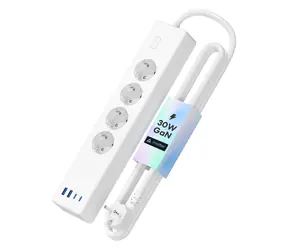 Przedłużacz Meross Matter SMART z szybkim ładowaniem - 4X wejścia AC + 4X wejścia USB