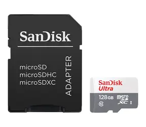 SanDisk Ultra microSDXC 128 GB + adapter