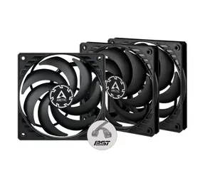 ARCTIC P12 PWM PST Slim czarny 3 szt.
