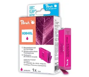 Peach inkoustová patrona s cipem purpurová- magenta, kompatibilní s HP CB324EE, No. 364XL