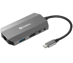 Stacja dokująca Sandberg USB-C 6w1