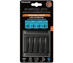 Ładowarka Panasonic BQ-CC65E Eneloop Premium BQ CC65 z wyświetlaczem LCD